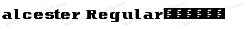 alcester Regular字体转换